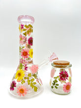 Load image into Gallery viewer, Floral Beaker W/ Perc
