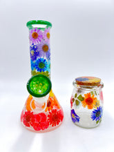 Load image into Gallery viewer, Rainbow Floral Beaker
