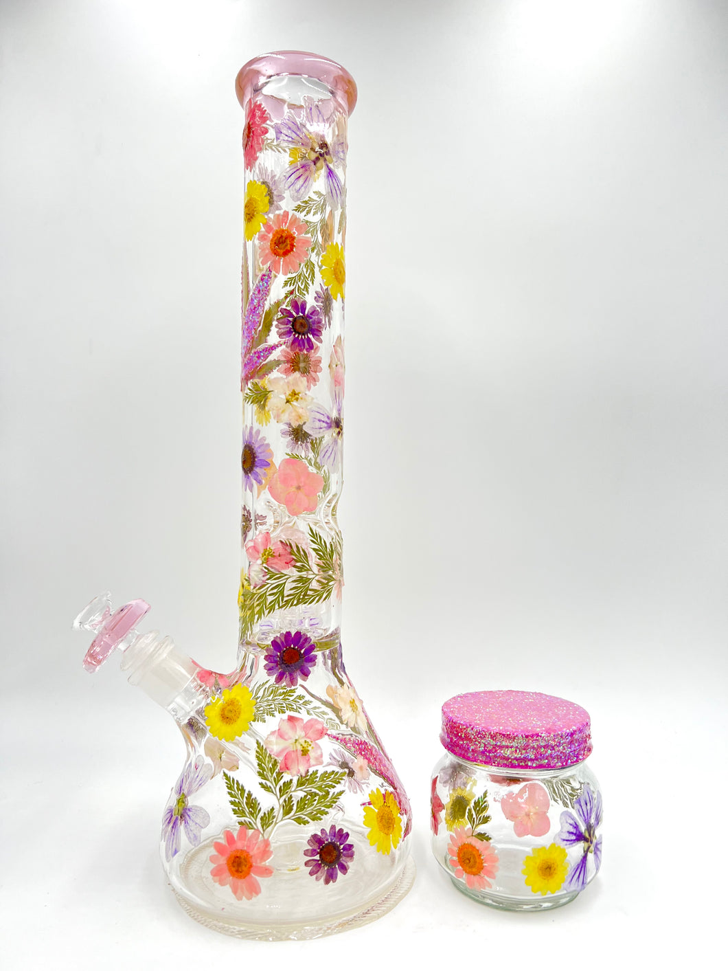 Floral Beaker W/ Perc