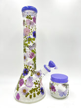 Load image into Gallery viewer, Purple Butterfly Floral Beaker

