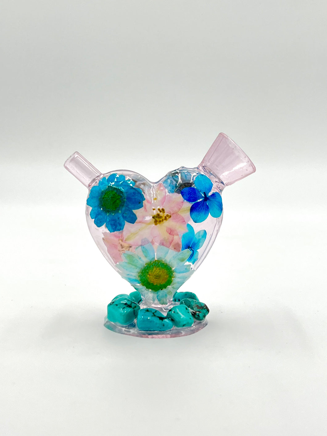 Mini Floral Heart Bubbler