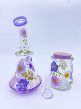 Load image into Gallery viewer, Flower bong or dab rig covered in real flowers
