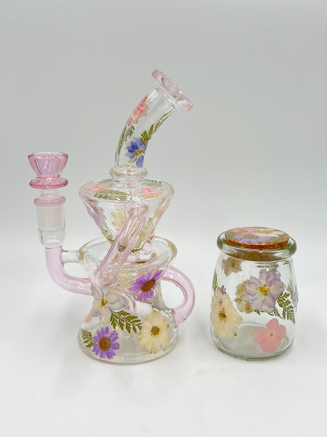 Pink Floral Recycler