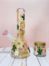 Load image into Gallery viewer, Flower Bong | Gold Accents
