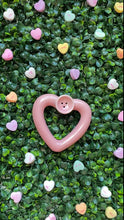 Load image into Gallery viewer, pink ceramic heart pipe
