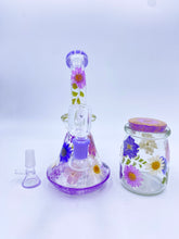 Load image into Gallery viewer, Flower bong or dab rig covered in real flowers
