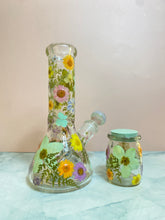 Load image into Gallery viewer, Flower Bong | Pastel Floral Beaker
