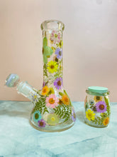 Load image into Gallery viewer, Flower Bong | Pastel Floral Beaker
