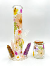 Load image into Gallery viewer, Crystals &amp; Floral Straight Tube
