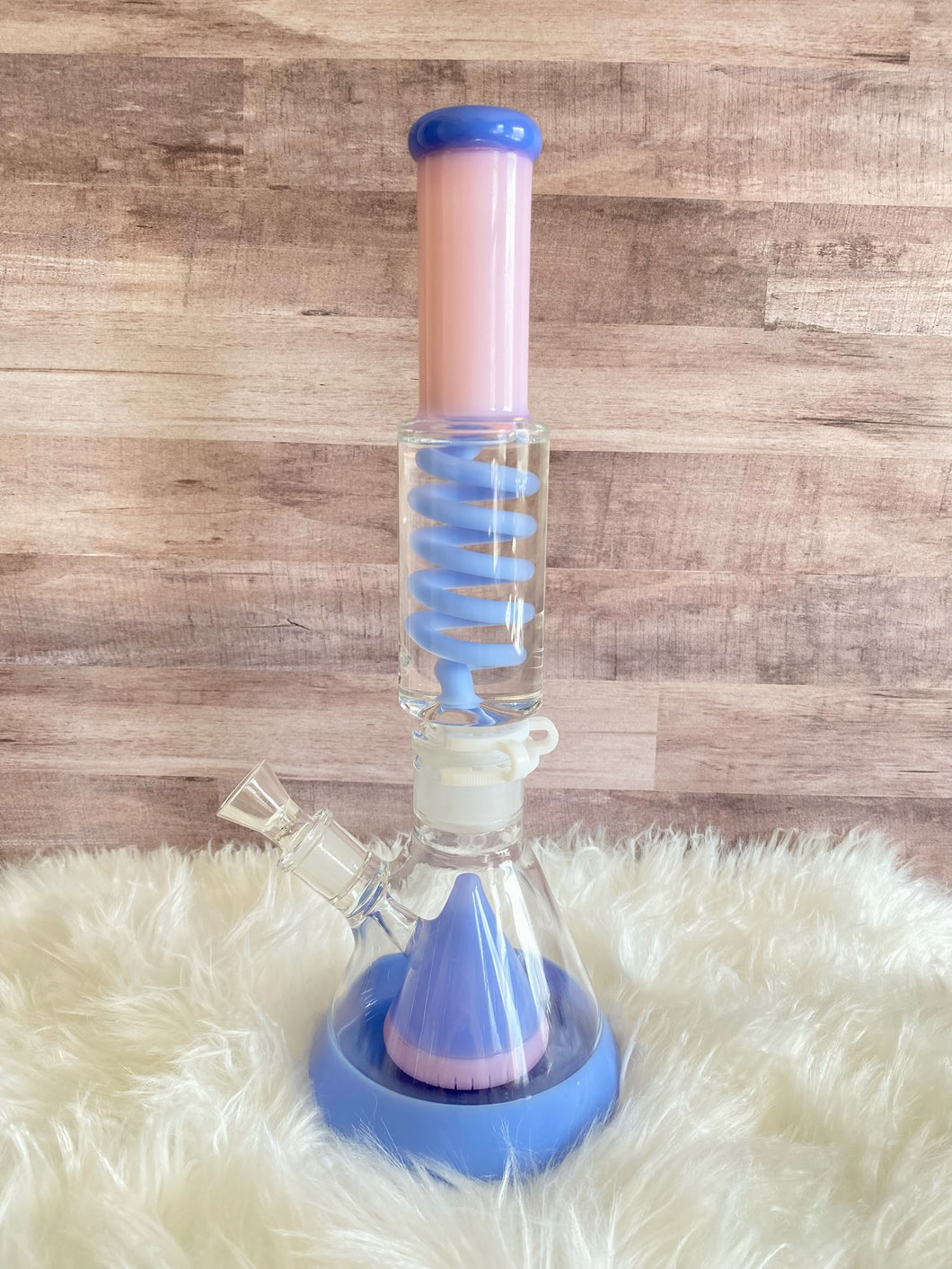 Freezable Bong with Pink and Blue Accents