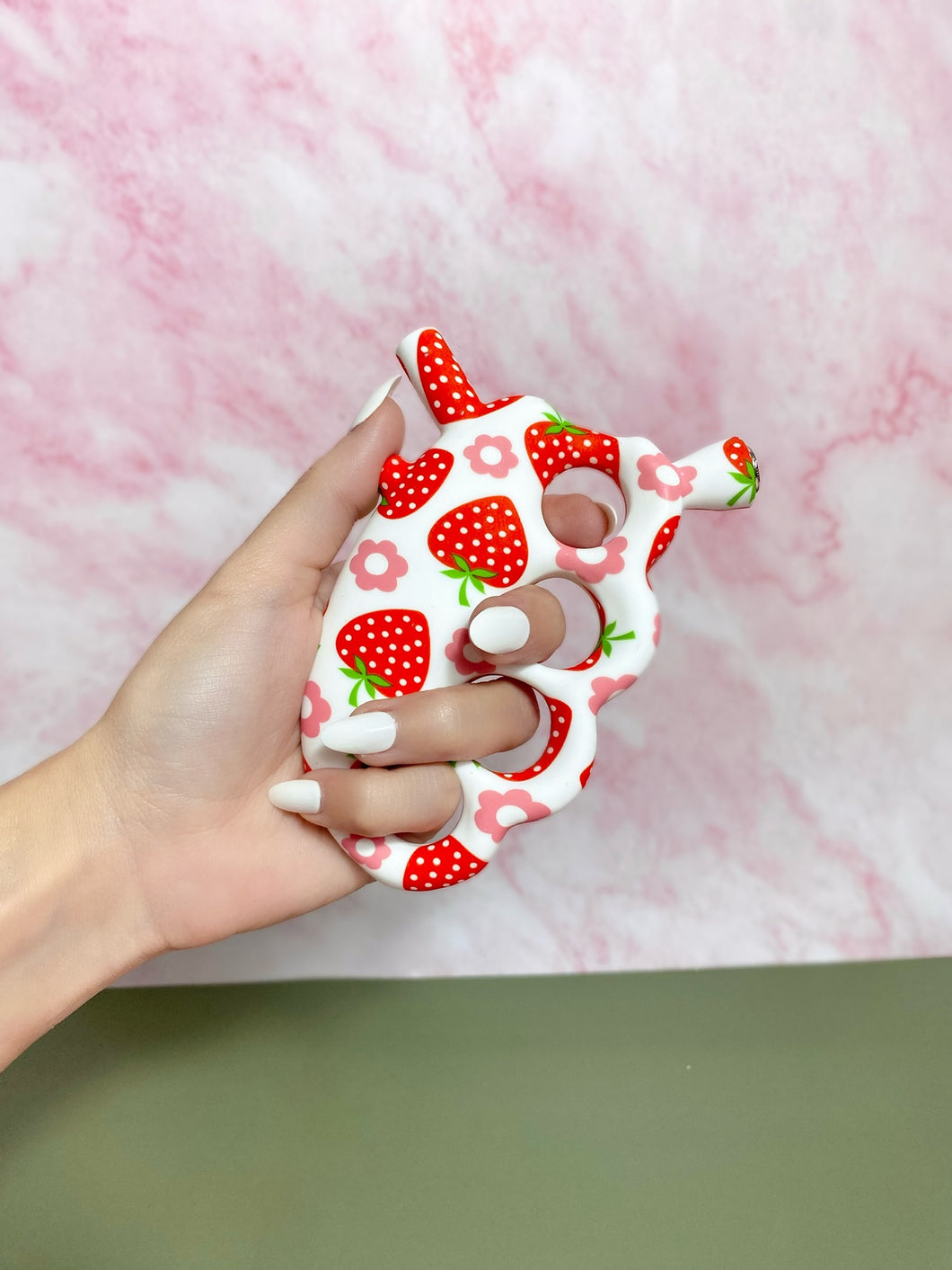 strawberry knuckle bubbler